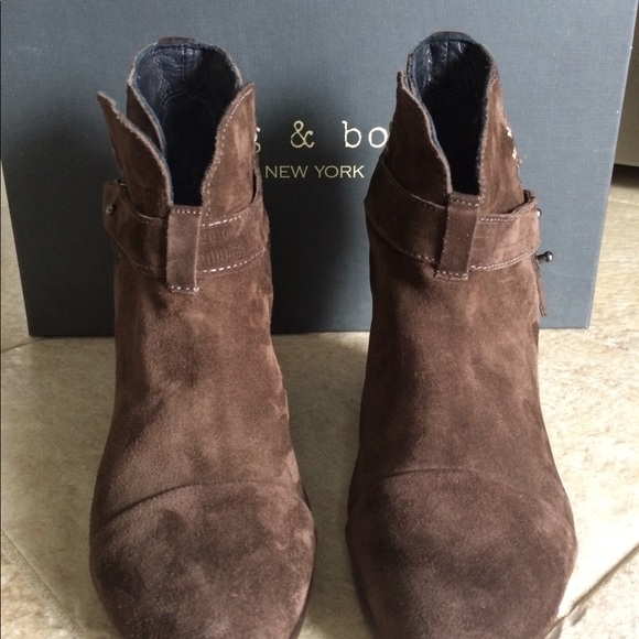 rag & bone Arrow Boot Espresso Suede - Picture 2 of 5